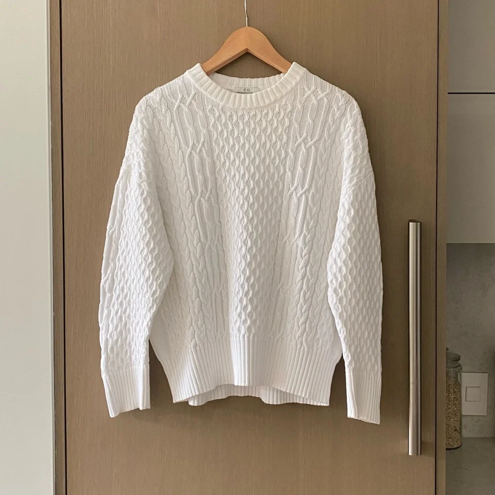 CO cable knit sweater white - Picture 3 of 8